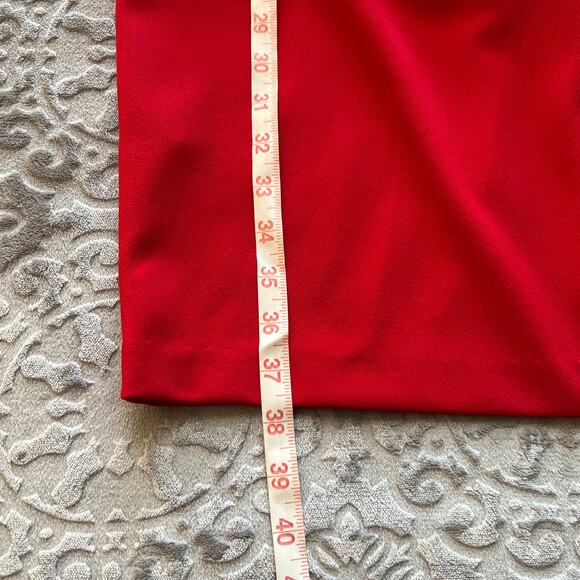 Calvin Klein Christmas Red Flutter Sleeve Sheath Dress 6 - Picture 10 of 10